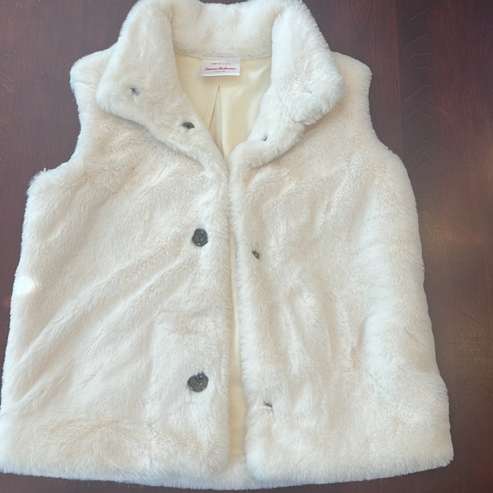 Hanna Andersson faux fur vest, size 4 (100) NWOT